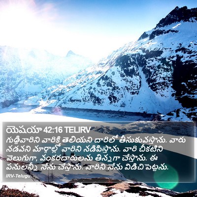 యెషయా 42:16 TELIRV Bible Verse Image