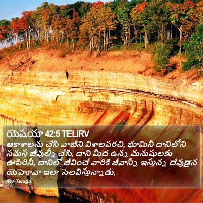 యెషయా 42:5 TELIRV Bible Verse Image