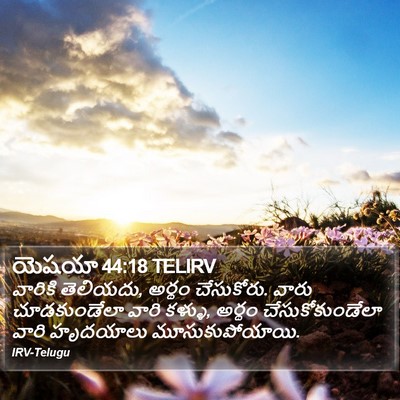 యెషయా 44:18 TELIRV Bible Verse Image