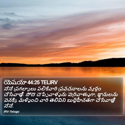 యెషయా 44:25 TELIRV Bible Verse Image