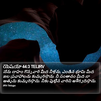 యెషయా 44:3 TELIRV Bible Verse Image
