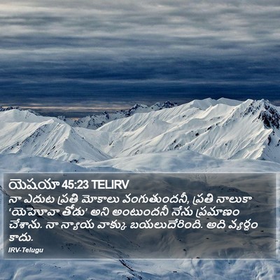 యెషయా 45:23 TELIRV Bible Verse Image