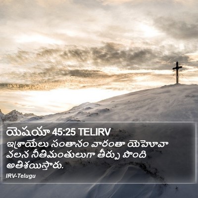 యెషయా 45:25 TELIRV Bible Verse Image