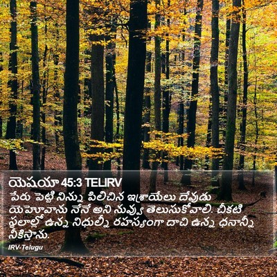 యెషయా 45:3 TELIRV Bible Verse Image