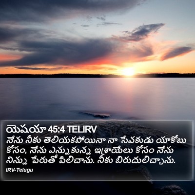 యెషయా 45:4 TELIRV Bible Verse Image