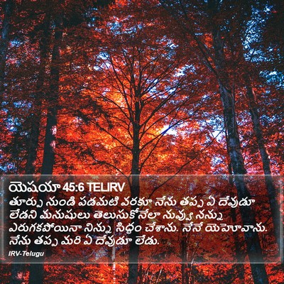 యెషయా 45:6 TELIRV Bible Verse Image
