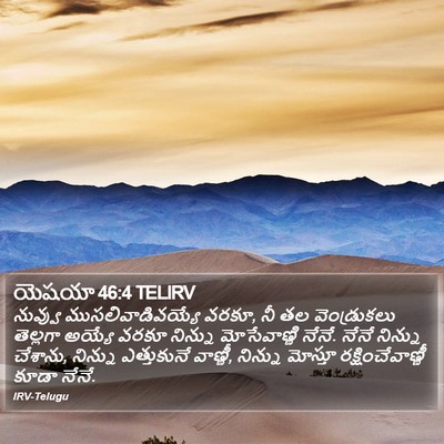 యెషయా 46:4 TELIRV Bible Verse Image