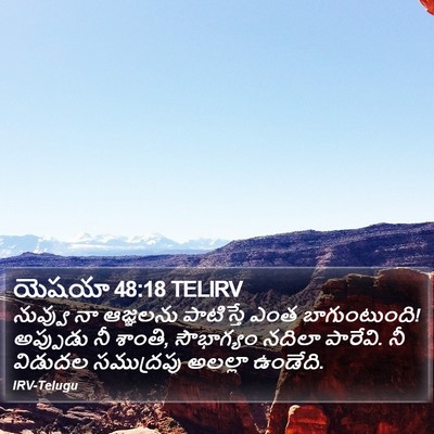 యెషయా 48:18 TELIRV Bible Verse Image