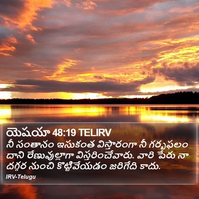 యెషయా 48:19 TELIRV Bible Verse Image