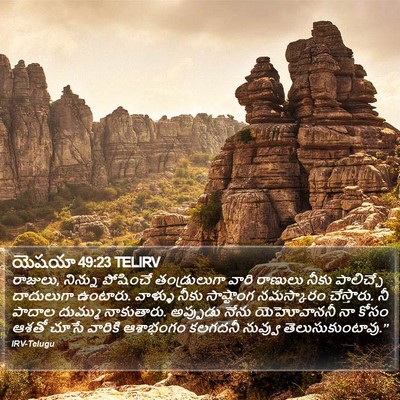 యెషయా 49:23 TELIRV Bible Verse Image
