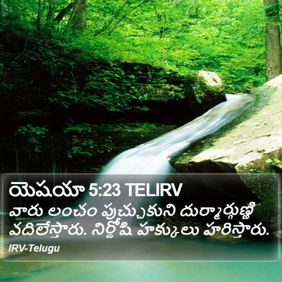 యెషయా 5:23 TELIRV Bible Verse Image