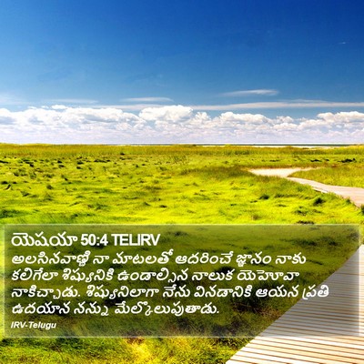 యెషయా 50:4 TELIRV Bible Verse Image