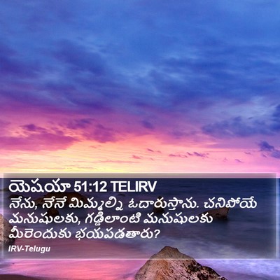 యెషయా 51:12 TELIRV Bible Verse Image