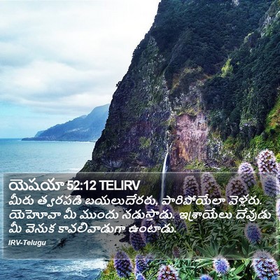 యెషయా 52:12 TELIRV Bible Verse Image