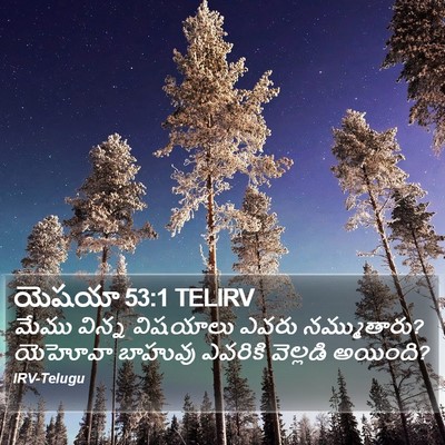 యెషయా 53:1 TELIRV Bible Verse Image