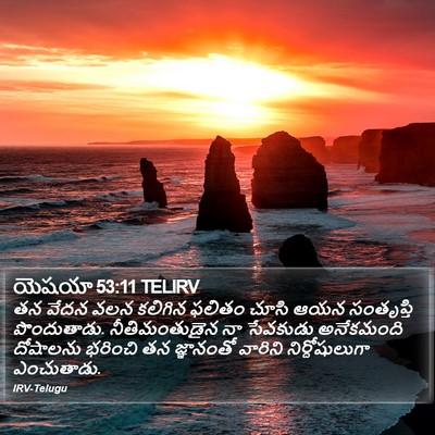 యెషయా 53:11 TELIRV Bible Verse Image