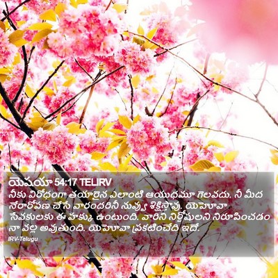 యెషయా 54:17 TELIRV Bible Verse Image
