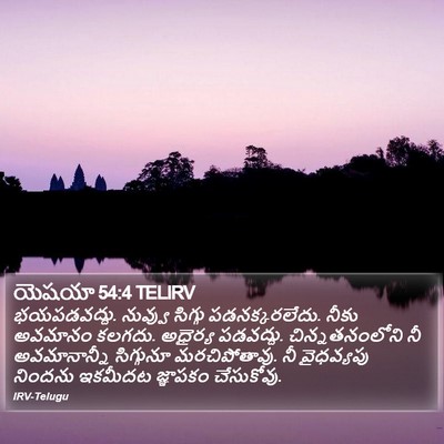 యెషయా 54:4 TELIRV Bible Verse Image