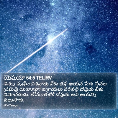 యెషయా 54:5 TELIRV Bible Verse Image