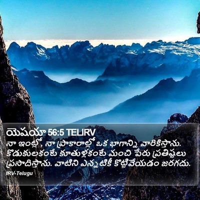 యెషయా 56:5 TELIRV Bible Verse Image