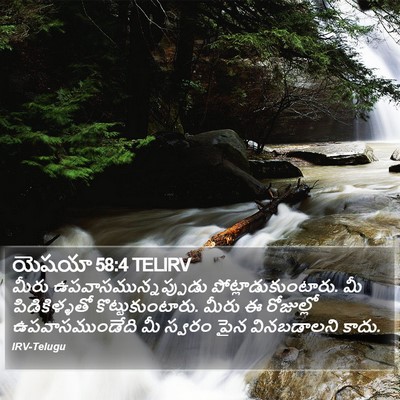 యెషయా 58:4 TELIRV Bible Verse Image