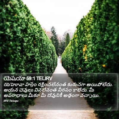 యెషయా 59:1 TELIRV Bible Verse Image