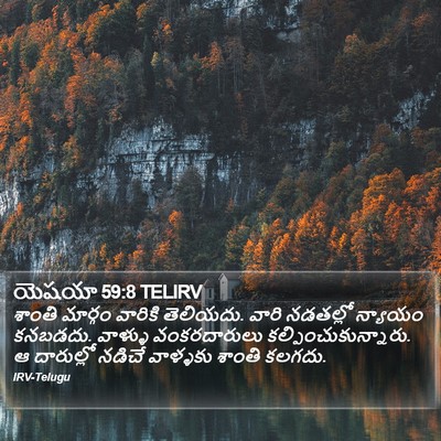 యెషయా 59:8 TELIRV Bible Verse Image