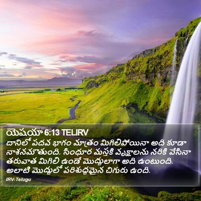 యెషయా 6:13 TELIRV Bible Verse Image
