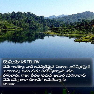యెషయా 6:5 TELIRV Bible Verse Image