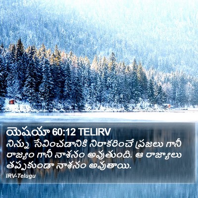 యెషయా 60:12 TELIRV Bible Verse Image