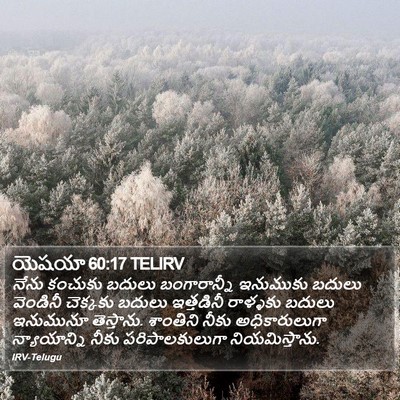 యెషయా 60:17 TELIRV Bible Verse Image