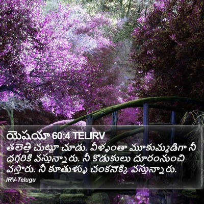 యెషయా 60:4 TELIRV Bible Verse Image