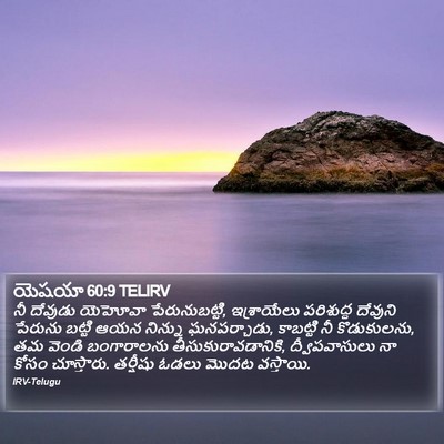 యెషయా 60:9 TELIRV Bible Verse Image
