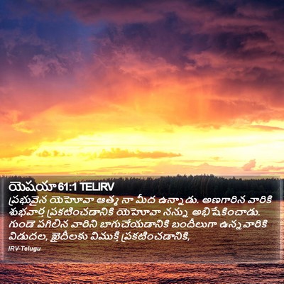 యెషయా 61:1 TELIRV Bible Verse Image