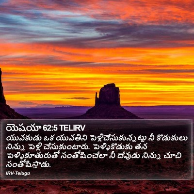 యెషయా 62:5 TELIRV Bible Verse Image