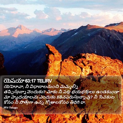యెషయా 63:17 TELIRV Bible Verse Image