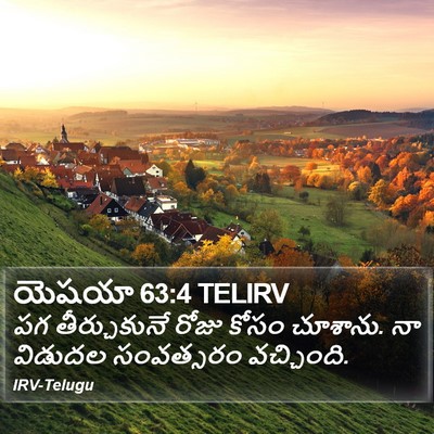 యెషయా 63:4 TELIRV Bible Verse Image