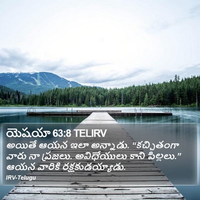 యెషయా 63:8 TELIRV Bible Verse Image