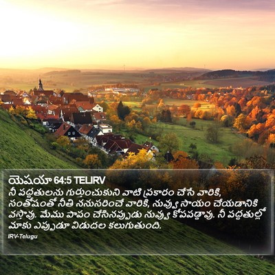 యెషయా 64:5 TELIRV Bible Verse Image