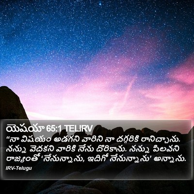 యెషయా 65:1 TELIRV Bible Verse Image