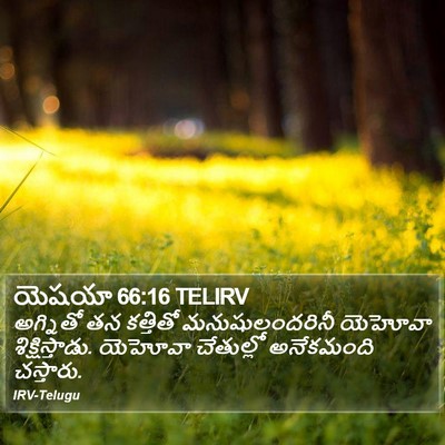 యెషయా 66:16 TELIRV Bible Verse Image