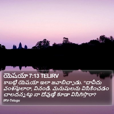 యెషయా 7:13 TELIRV Bible Verse Image