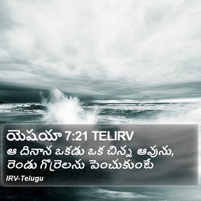 యెషయా 7:21 TELIRV Bible Verse Image