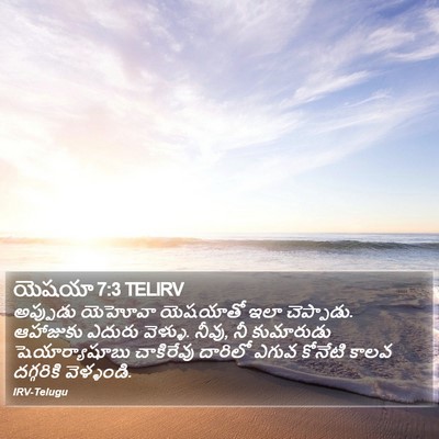 యెషయా 7:3 TELIRV Bible Verse Image