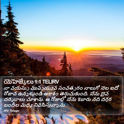 యెహెజ్కేలు 1:1 TELIRV Bible Verse Image