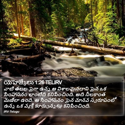 యెహెజ్కేలు 1:26 TELIRV Bible Verse Image