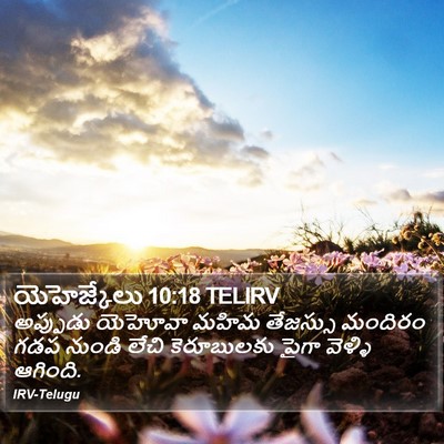 యెహెజ్కేలు 10:18 TELIRV Bible Verse Image