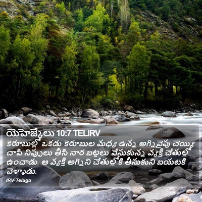 యెహెజ్కేలు 10:7 TELIRV Bible Verse Image