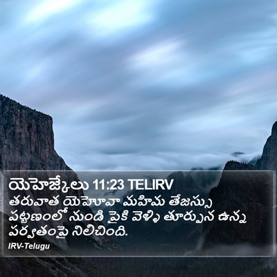 యెహెజ్కేలు 11:23 TELIRV Bible Verse Image