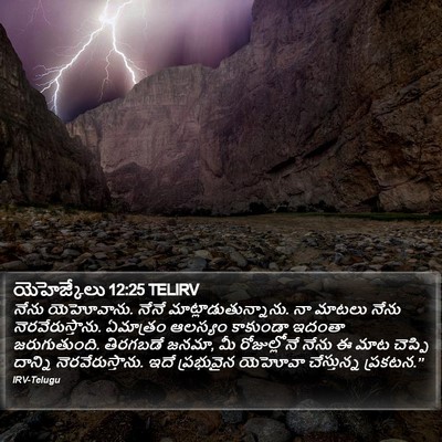 యెహెజ్కేలు 12:25 TELIRV Bible Verse Image